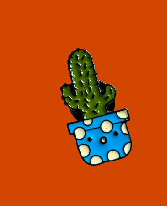 Surprised prickly cacti pin