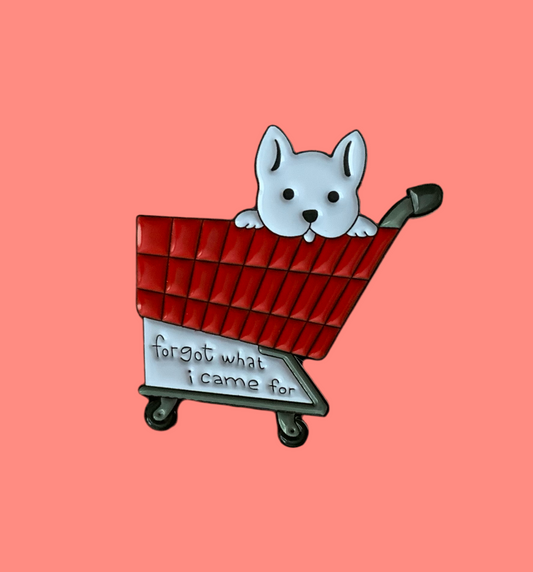 Shop cart doggie pin