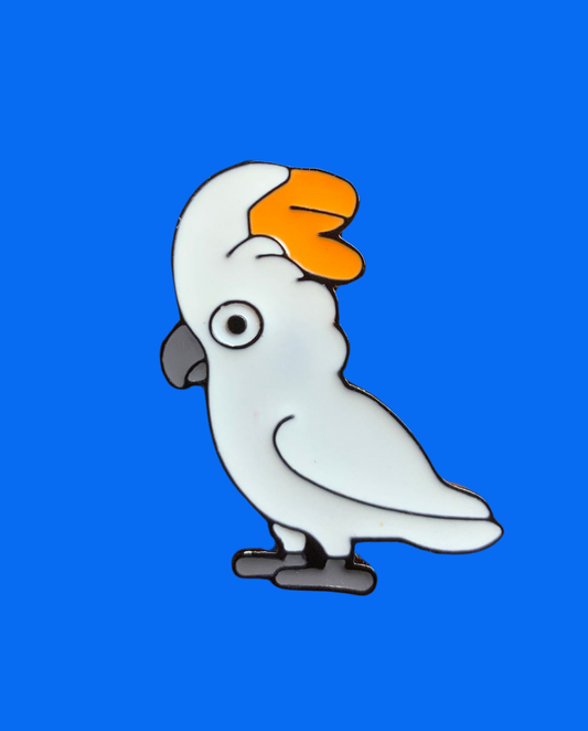 Moluccan Cockatoo pin