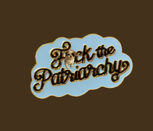 F the patriarchy pin - slightly imperfect