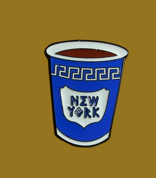 To go New York pin - slightly imperfect