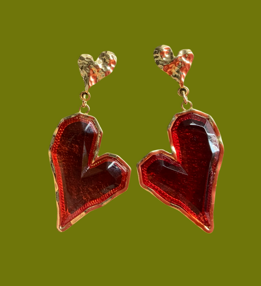 Windows of the heart earrings