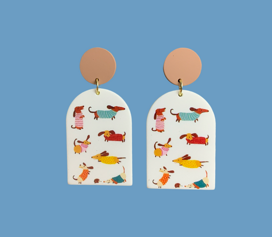 Happy Fido earrings