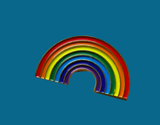 Rainbow pin - slightly imperfect