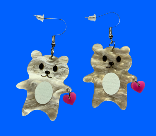 Hamstas in love earrings