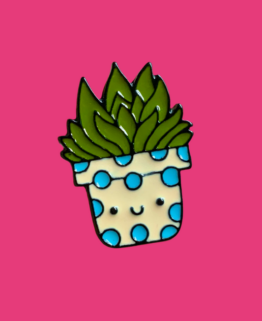 Happy succulent pin